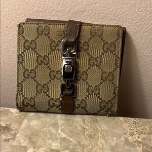 Gucci Monogram Canvas Wallet